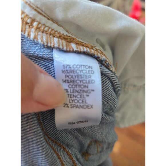 J.Jill Denim Blue High Rise Wide Leg Crop Cotton Blend Button Fly Jeans size 26R - Picture 8 of 8